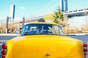 brooklyn bridge taxi tour nyc in color