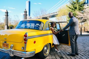 checker cab brooklyn bridge slide