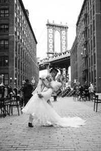 Brooklyn bridge black white
