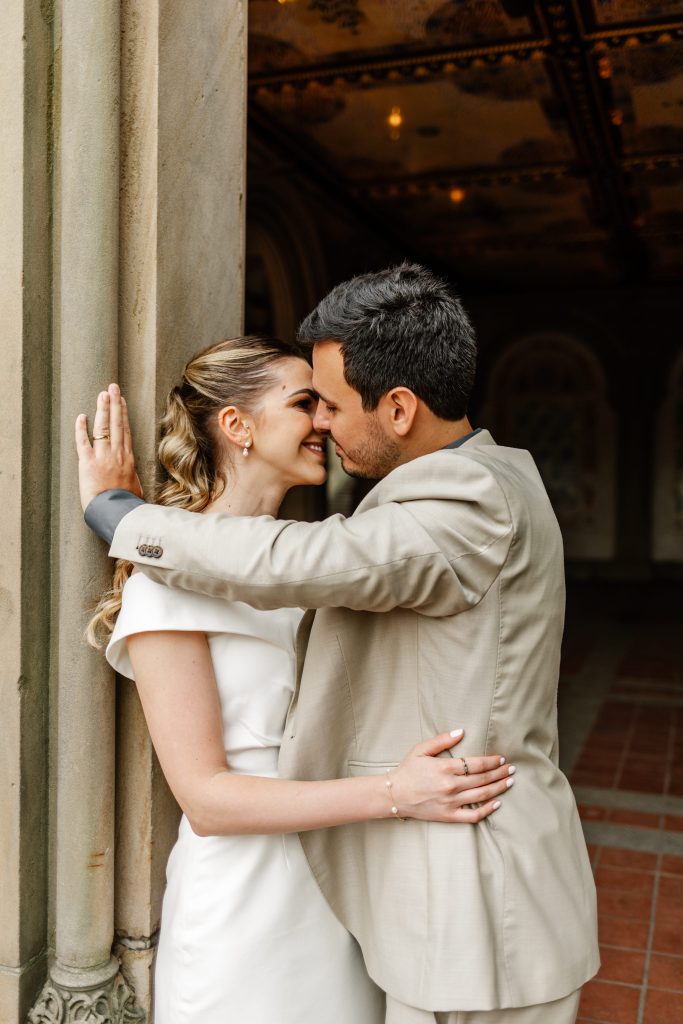 Central Park wedding ceremony at Bethesda Terrace