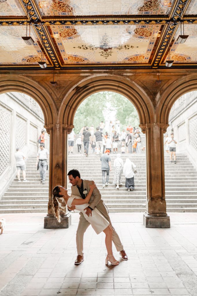 Bethesda Terrace Central Park wedding ceremony