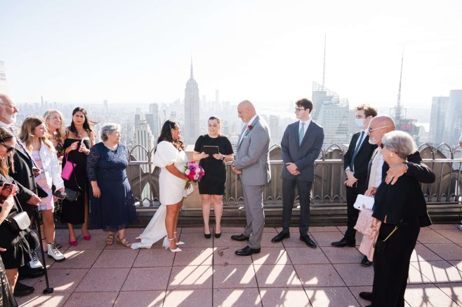 wedding at Top of the Rock
