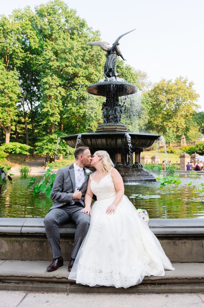 Central Park wedding ceremony at Bethesda Terrace