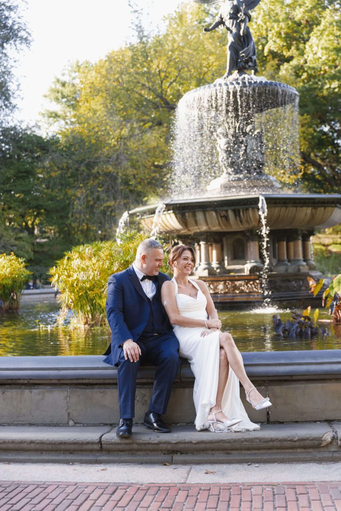 Elopement wedding ceremony in Central Park NYC