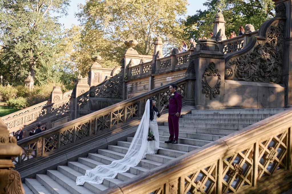 Central Park wedding ceremony at Bethesda Terrace